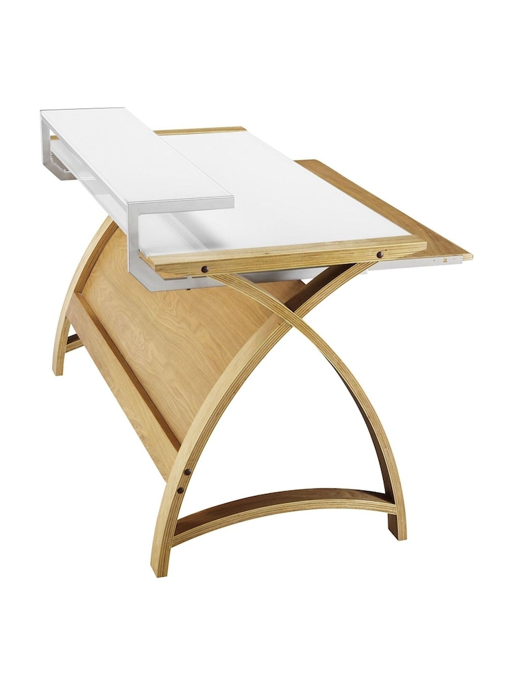 Jual Oak Helsinki Small Wooden Computer Desk - Image 2 of 3