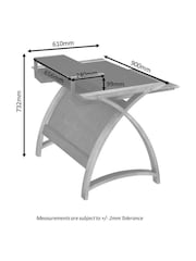 Jual Oak Helsinki Small Wooden Computer Desk - Image 3 of 3