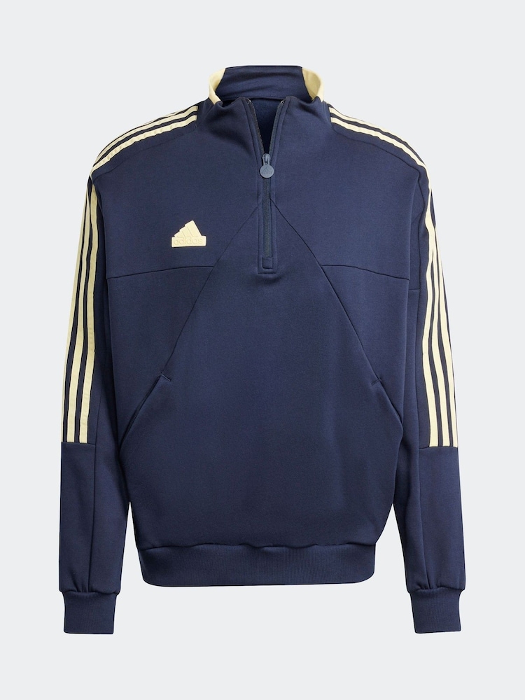 adidas Blue Tiro Sweat Top - Image 7 of 7