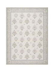 LIVABLISS Ivory Thistle Floral Washable Rug - Image 3 of 9