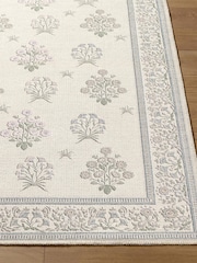 LIVABLISS Ivory Thistle Floral Washable Rug - Image 5 of 9