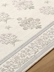 LIVABLISS Ivory Thistle Floral Washable Rug - Image 7 of 9