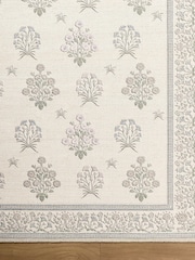 LIVABLISS Ivory Thistle Floral Washable Rug - Image 8 of 9