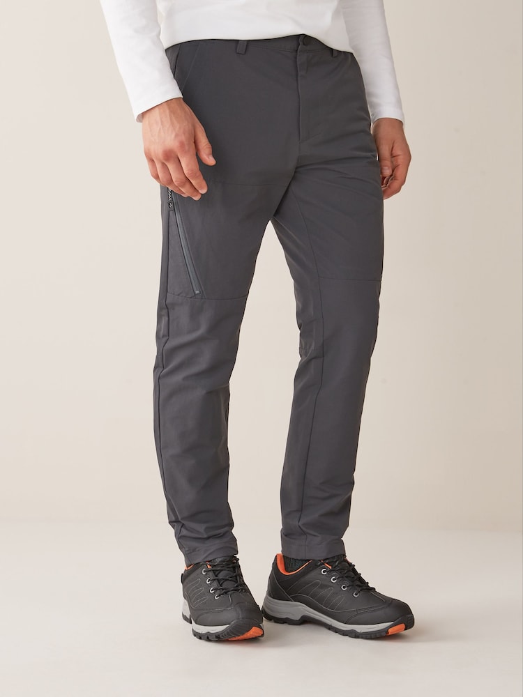 Dark Grey Shower Resistant Walking Trousers - Image 1 of 7
