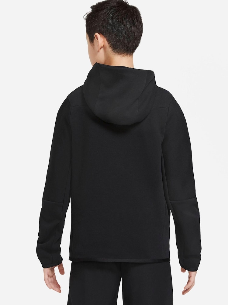 Nike Black Tech Fleece Hoodie - Image 2 of 8