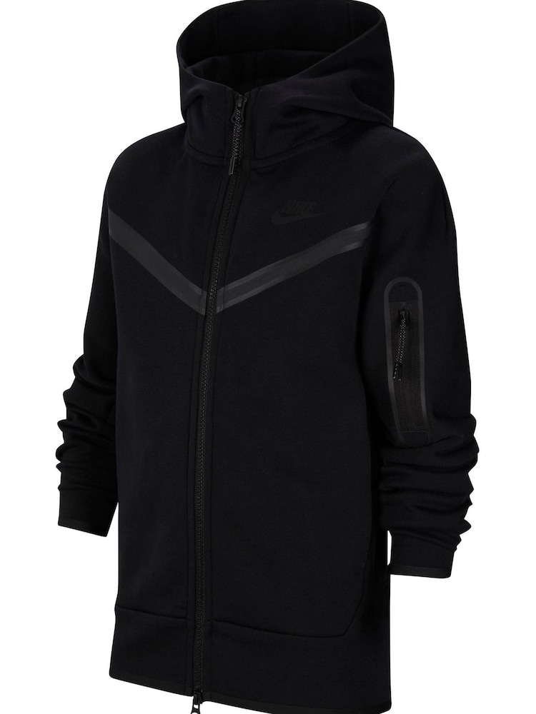 Noir - Sweat à capuche Nike Tech en polaire - Image 7 of 8