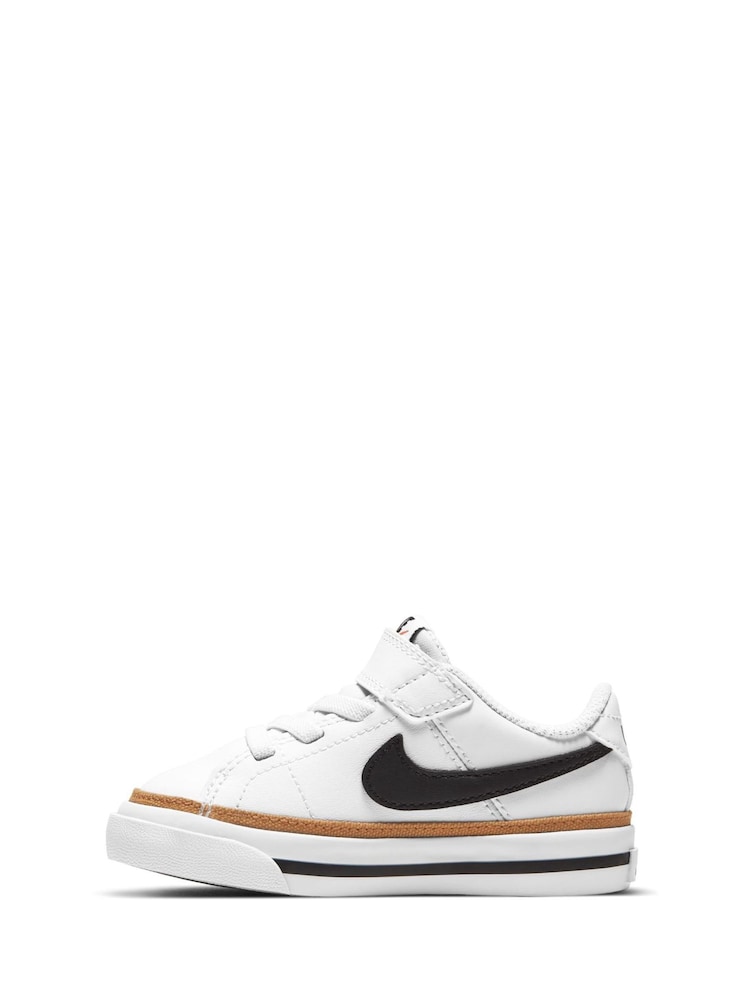 Biało-czarny - Niemowlęce buty sportowe Nike Court Legacy - Image 4 of 10