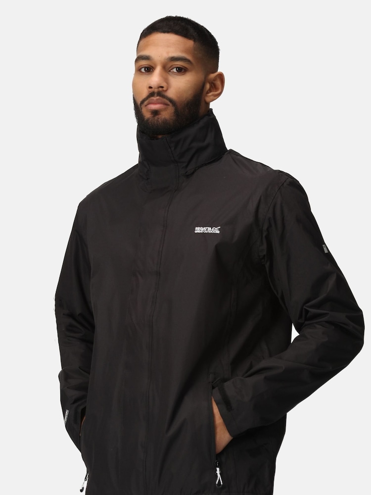 Regatta Black Mens Matt Waterproof Jacket - Image 1 of 9