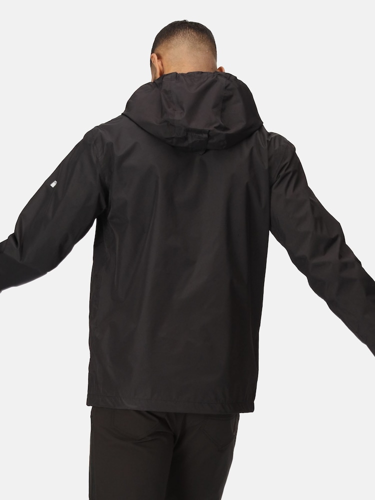 Regatta Black Mens Matt Waterproof Jacket - Image 6 of 9