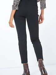 Roman Black Long Tapered Leg Stretch Trousers - Image 4 of 4