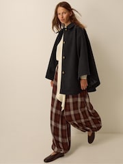 Monsoon Black Claudie Cape Coat - Image 3 of 4