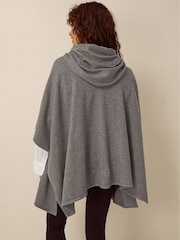 Monsoon Grey Samia Knitted Scarf Cape - Image 3 of 5
