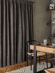 Grey Next Multi Chenille Pencil Pleat Lined Curtains - Image 8 of 11
