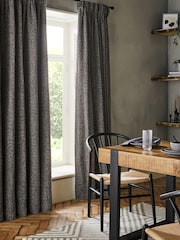 Grey Next Multi Chenille Pencil Pleat Lined Curtains - Image 9 of 11