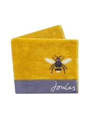 Joules Gold 100% Cotton Botanical Bee Towel - Image 1 of 3