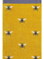 Joules Gold 100% Cotton Botanical Bee Towel - Image 2 of 3