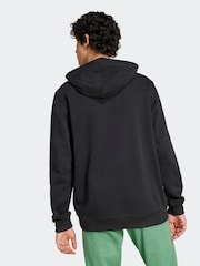 adidas originals Black 100% Cotton Trefoil Essentials Hoodie - Image 2 of 6