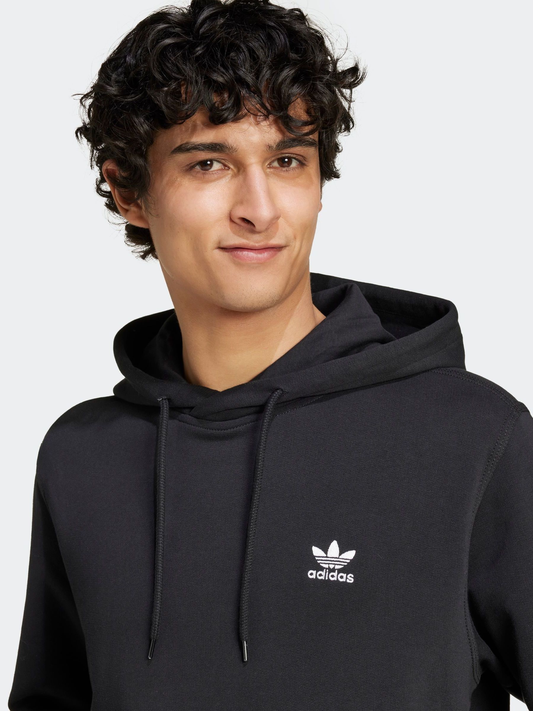 Buy adidas originals Black 100% Cotton Trefoil Essentials Hoodie from Next  Singapore