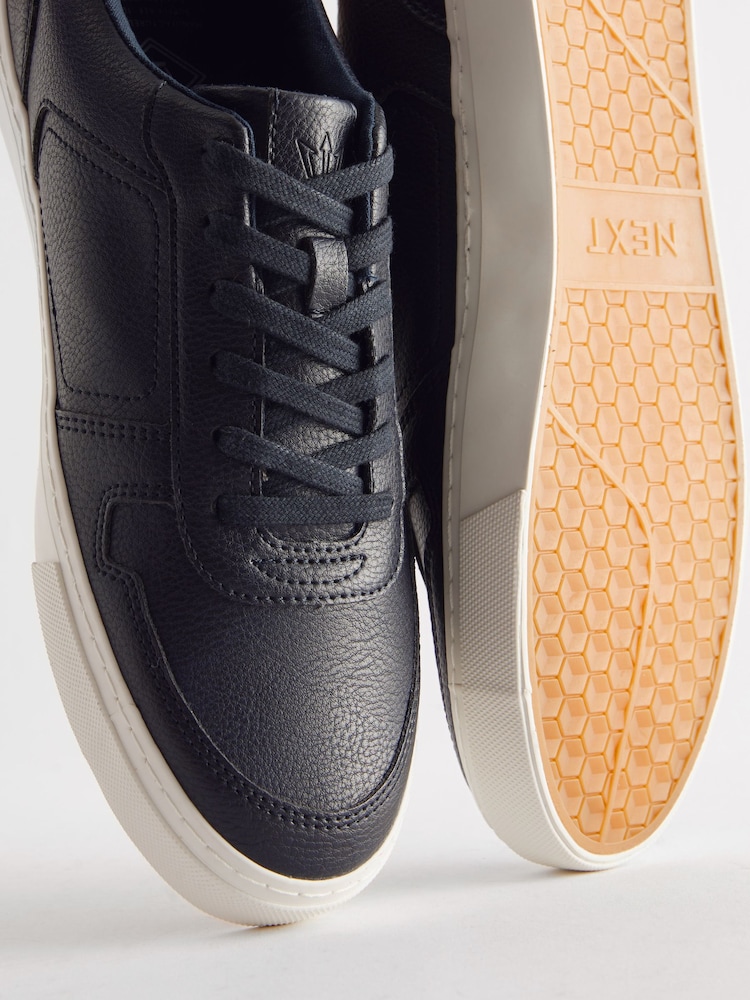 Navy Blue Lace Up Low Trainers - Image 6 of 6 Navy Blue Lace Up Low Trainers - Image 6 of 6