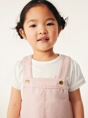 Baker by Ted Baker Pink Pinafore and T-Shirt Set - Image 4 of 12