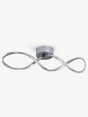 Silver Arya Twist Flush Ceiling Light - Image 3 of 6