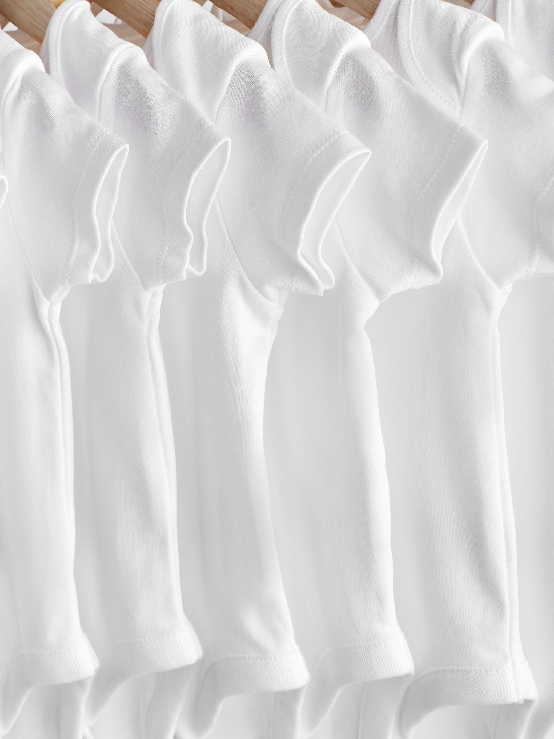 White Essential 10 Pack Short Sleeve Bodysuits - Size 5lb — image 26