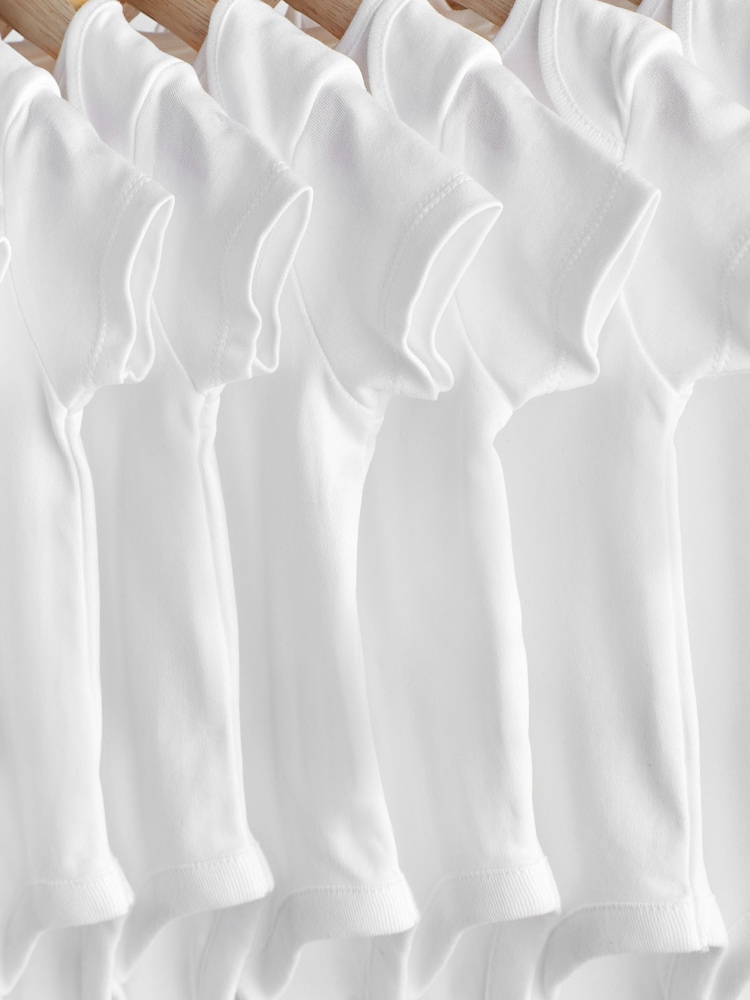 Blanc indispensable - Combinaisons bébé à manches courtes - Image 3 of 6