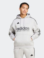 siva - adidas House of Tiro Fleece kapucar; jopa/pulover s kapuco - Slika 1 iz 7