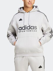 siva - adidas House of Tiro Fleece kapucar; jopa/pulover s kapuco - Slika 2 iz 7