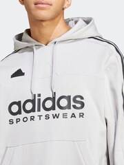 siva - adidas House of Tiro Fleece kapucar; jopa/pulover s kapuco - Slika 4 iz 7