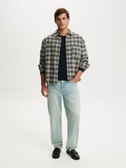 Cotton On Blue Cropped Fit Textured Long Sleeve T-Shirt - Image 4 of 4