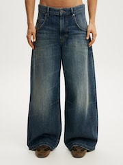 Синій - Cotton On Y2K Super Baggy Jeans - Image 1 of 6