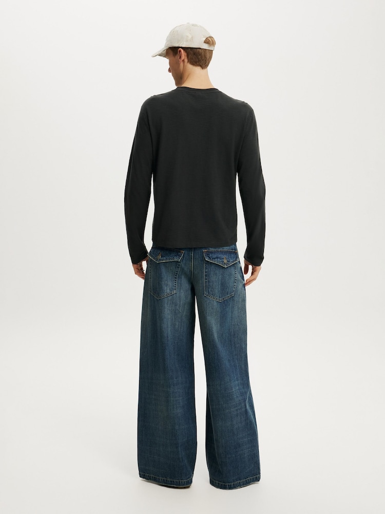 Синій - Cotton On Y2K Super Baggy Jeans - Image 6 of 6