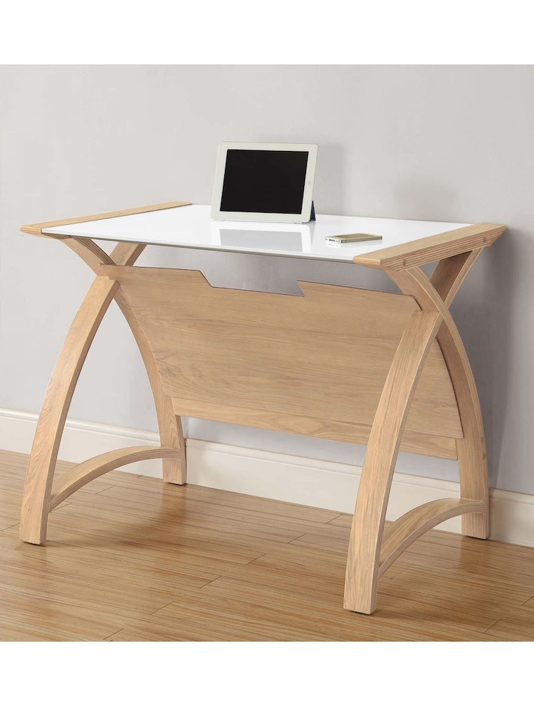 Jual Oak Helsinki Small Wooden Laptop Desk - Image 1 of 3