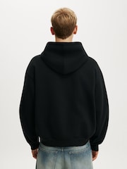 Cotton On Black Ground Box Fit Hoodie - Image 2 of 4