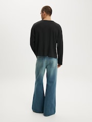 Cotton On Blue Baggy Bootcut Jeans - Image 4 of 6
