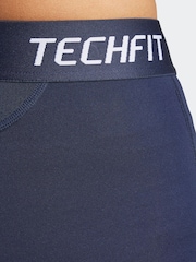 adidas Blue TECHFIT Compression Training Long Tights - Image 4 of 6