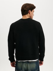 Cotton On Black Super Soft Boxy Knit Jumper - Image 2 of 4