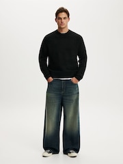 Cotton On Black Super Soft Boxy Knit Jumper - Image 4 of 4