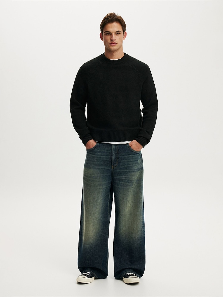 Cotton On Black Super Soft Boxy Knit Jumper - Image 4 of 4 Cotton On Black Super Soft Boxy Knit Jumper - Image 4 of 4