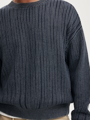 Cotton On Blue Box Fit Crew Knit Jumper - Image 3 of 5
