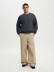 Cotton On Blue Box Fit Crew Knit Jumper - Image 4 of 5