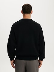 Cotton On Black Box Fit Crew Knit Jumper - Image 2 of 5