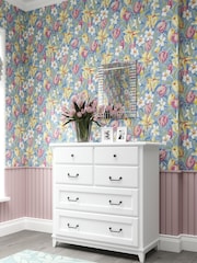 Laura Ashley White Devon 4+2 Drawer Chest - Image 1 of 4
