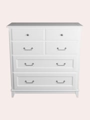 Laura Ashley White Devon 4+2 Drawer Chest - Image 2 of 4