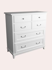 Laura Ashley White Devon 4+2 Drawer Chest - Image 3 of 4