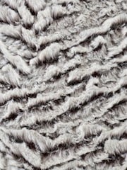 Catherine Lansfield Grey Wolf Faux Fur Cushion - Image 2 of 5