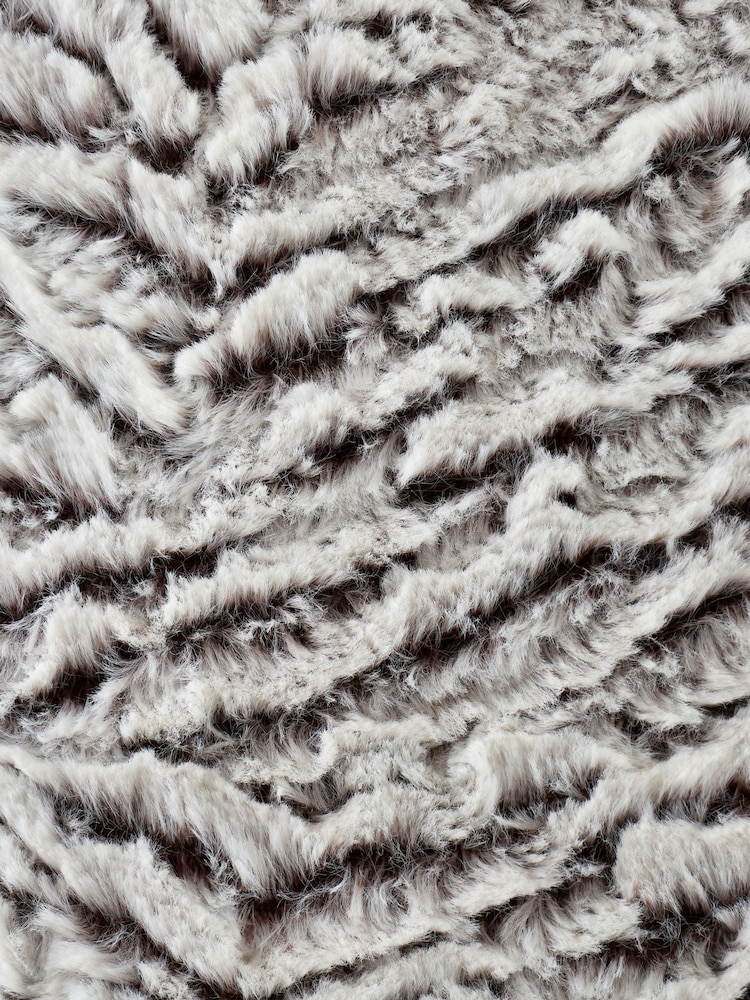 Catherine Lansfield Grey Wolf Faux Fur Cushion - Image 2 of 5