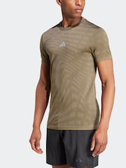 adidas Green Gym+ Training Seamless T-Shirt - Image 3 of 7