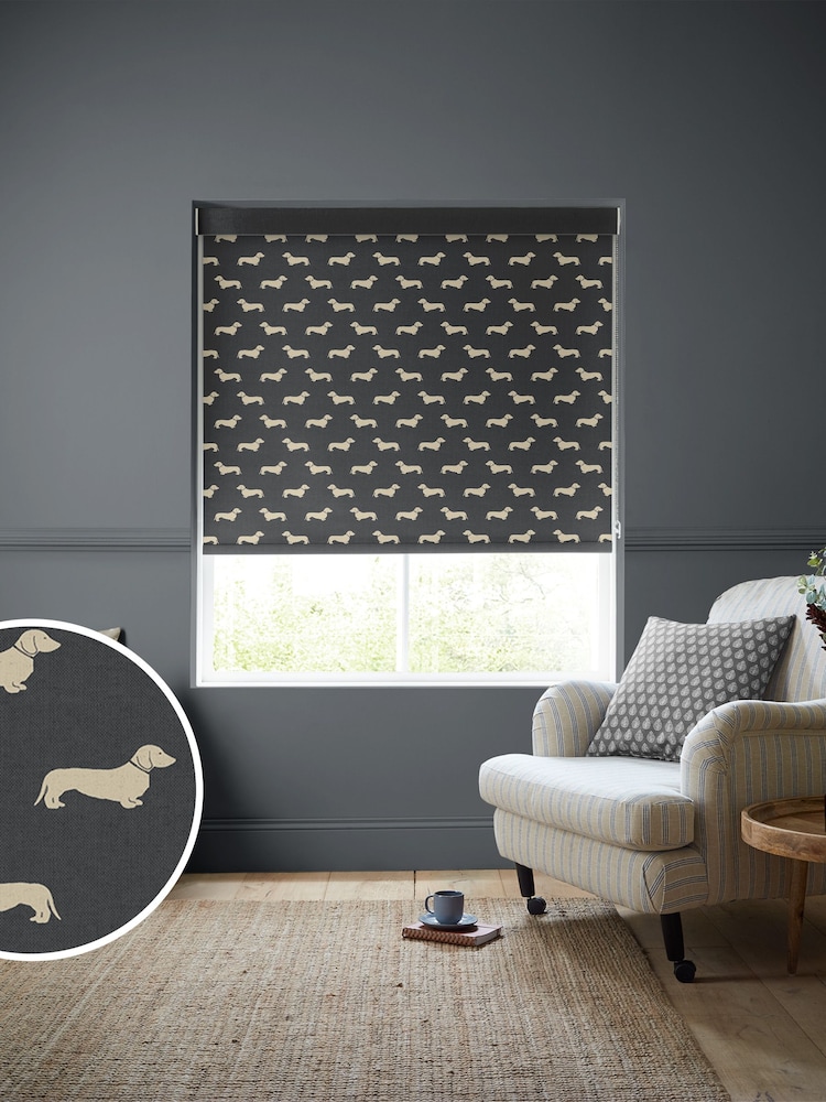 Emily Bond Smoke Peggy Made to Measure Roller Blinds - Image 1 of 6